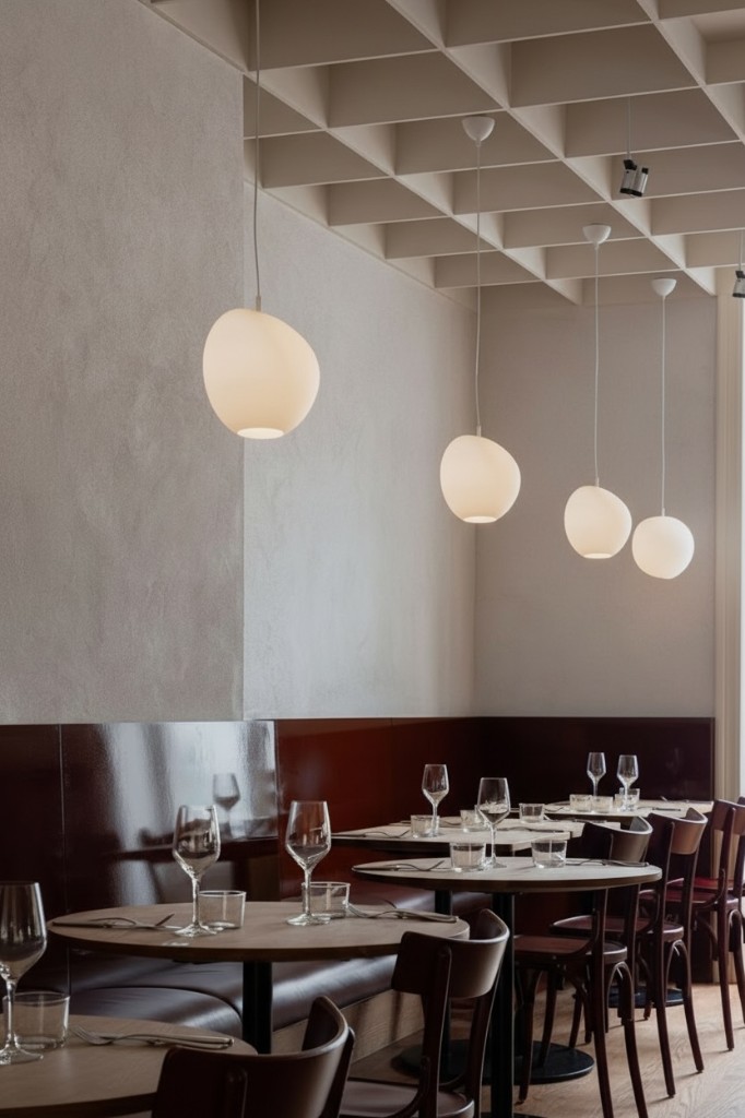 Cobble Pendant cluster installed in a restaurant