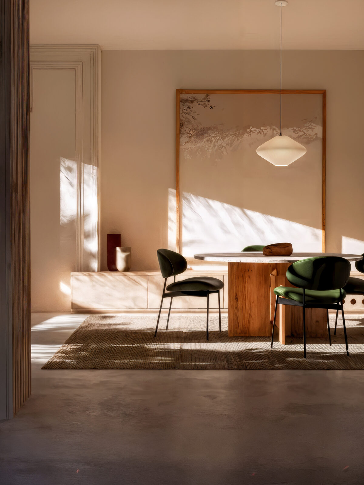 Pleat Pendant in space